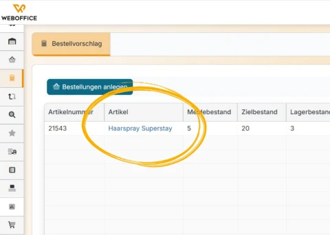 Bestellvorschläge
